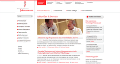 Desktop Screenshot of krankenhausjohanneum.de