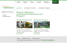 Tablet Screenshot of kindergaerten.krankenhausjohanneum.de